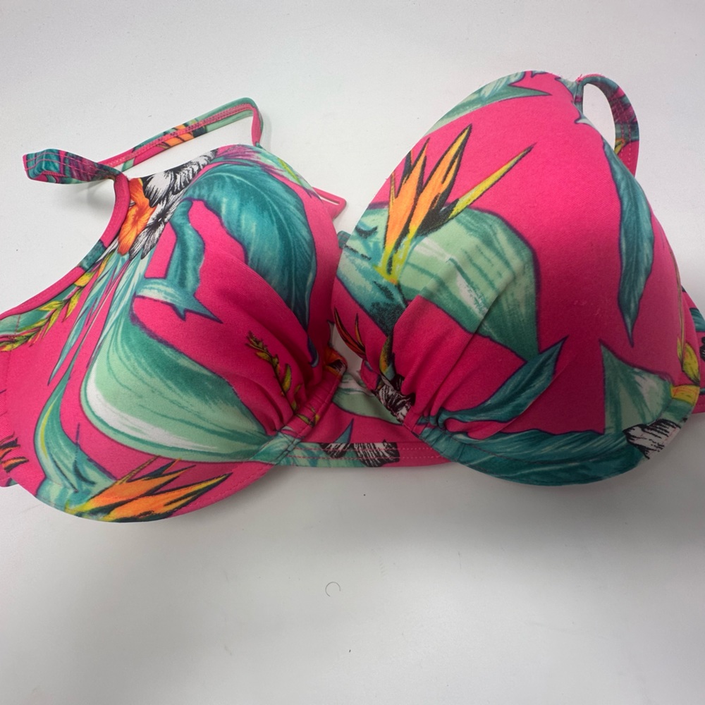 Old Navy Floral Bikini Top Size Large
